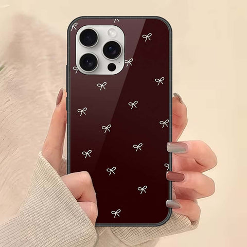 iPhone 16 Pro Max - ONation Bow Series - HQ Ultra Shine Premium Infinity Glass Soft Silicon Borders Case