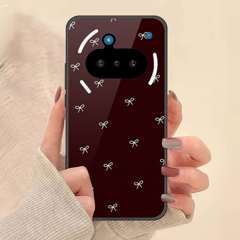 Nothing Phone 3a Cover - ONation Bow Series - HQ Ultra Shine Premium Infinity Glass Soft Silicon Borders Case
