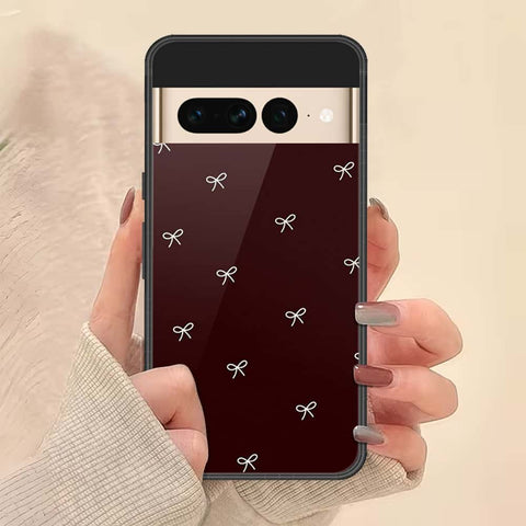 Google Pixel 7 Pro Cover - ONation Bow Series - HQ Ultra Shine Premium Infinity Glass Soft Silicon Borders Case