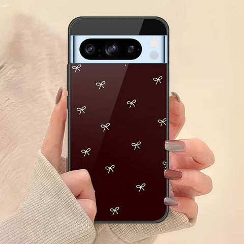 Google Pixel 8 Pro Cover - ONation Bow Series - HQ Ultra Shine Premium Infinity Glass Soft Silicon Borders Case