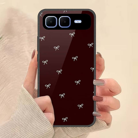Infinix Smart 10 Plus Cover - ONation Bow Series - HQ Ultra Shine Premium Infinity Glass Soft Silicon Borders Case