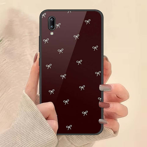Vivo Y91 (Without Logo Hole) Cover - ONation Bow Series - HQ Ultra Shine Premium Infinity Glass Soft Silicon Borders Case
