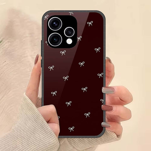 Oppo Reno 15 Cover - ONation Bow Series - HQ Ultra Shine Premium Infinity Glass Soft Silicon Borders Case