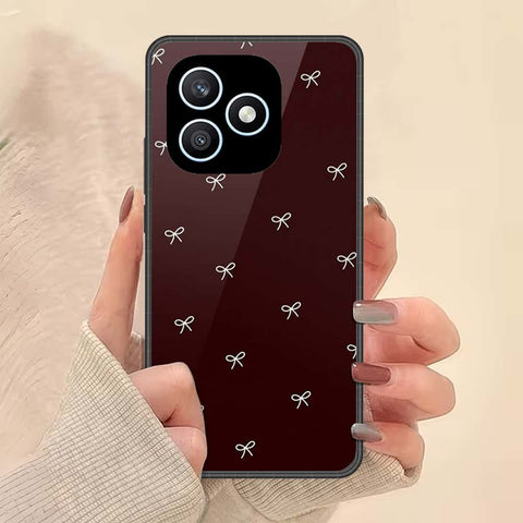 Honor X8d Cover - ONation Bow Series - HQ Ultra Shine Premium Infinity Glass Soft Silicon Borders Case