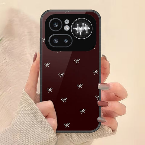 Nothing Phone 4a Pro Cover - ONation Bow Series - HQ Ultra Shine Premium Infinity Glass Soft Silicon Borders Case
