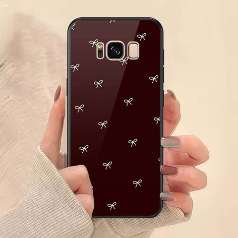 Samsung Galaxy S8 Plus Cover - ONation Bow Series - HQ Ultra Shine Premium Infinity Glass Soft Silicon Borders Case