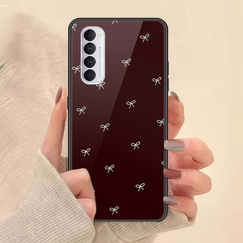 Oppo Reno 4 Pro Cover - ONation Bow Series - HQ Ultra Shine Premium Infinity Glass Soft Silicon Borders Case