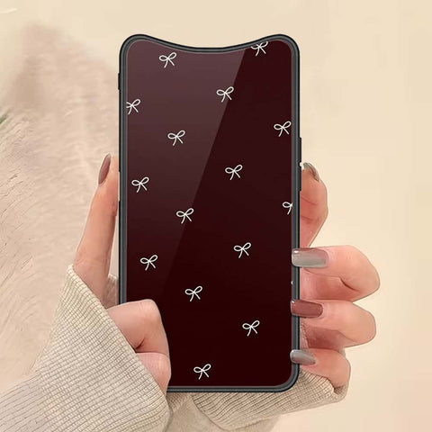 Oppo Find X Cover - ONation Bow Series - HQ Ultra Shine Premium Infinity Glass Soft Silicon Borders Case