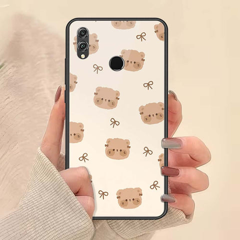Huawei Honor 8X Cover - ONation Bow Series - HQ Ultra Shine Premium Infinity Glass Soft Silicon Borders Case