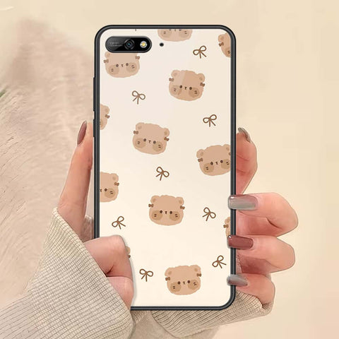 Huawei Y6 Prime 2018 Cover - ONation Bow Series - HQ Ultra Shine Premium Infinity Glass Soft Silicon Borders Case