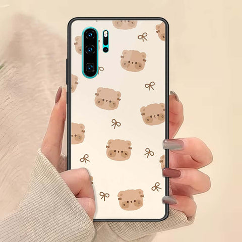 Huawei P30 Pro Cover - ONation Bow Series - HQ Ultra Shine Premium Infinity Glass Soft Silicon Borders Case