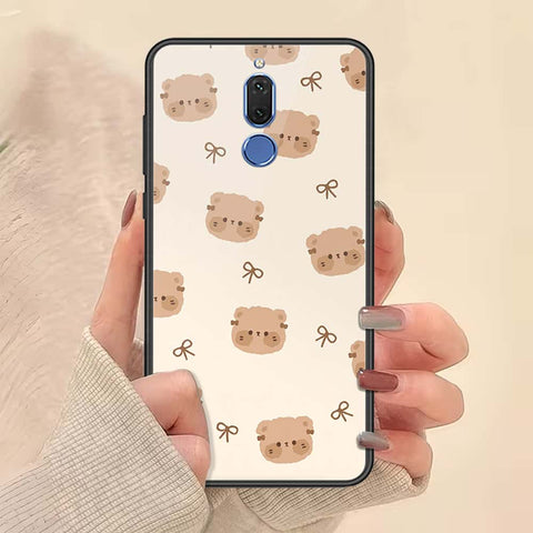 Huawei Mate 10 Lite Cover - ONation Bow Series - HQ Ultra Shine Premium Infinity Glass Soft Silicon Borders Case