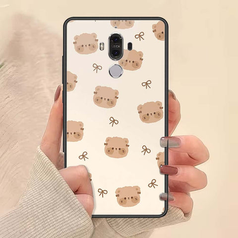 Huawei Mate 9 Cover - ONation Bow Series - HQ Ultra Shine Premium Infinity Glass Soft Silicon Borders Case