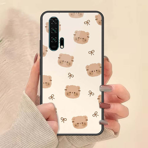 Honor 20 Pro Cover - ONation Bow Series - HQ Ultra Shine Premium Infinity Glass Soft Silicon Borders Case