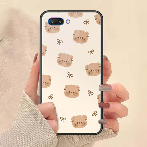 Huawei Honor 10 Cover - ONation Bow Series - HQ Ultra Shine Premium Infinity Glass Soft Silicon Borders Case