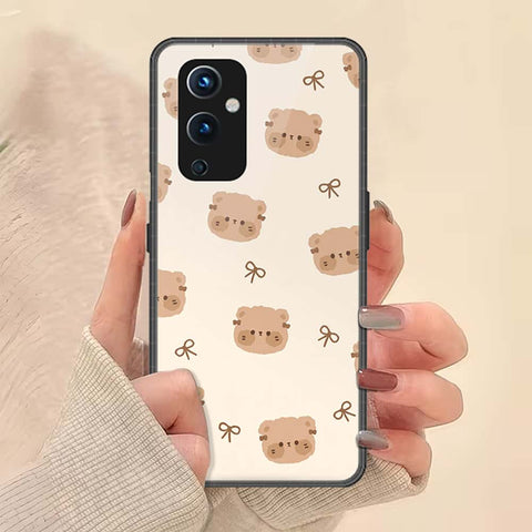OnePlus 9 Cover - ONation Bow Series - HQ Ultra Shine Premium Infinity Glass Soft Silicon Borders Case