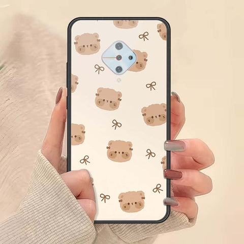 Vivo S1 Pro Cover - ONation Bow Series - HQ Ultra Shine Premium Infinity Glass Soft Silicon Borders Case