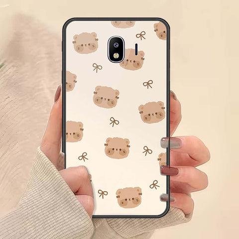 Samsung Galaxy J4 2018 Cover - ONation Bow Series - HQ Ultra Shine Premium Infinity Glass Soft Silicon Borders Case