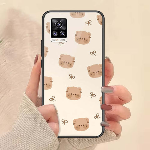 Vivo V20 Cover - ONation Bow Series - HQ Ultra Shine Premium Infinity Glass Soft Silicon Borders Case