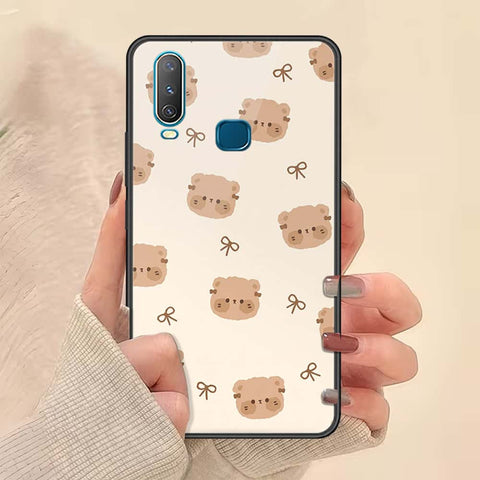 Vivo Y15 Cover - ONation Bow Series - HQ Ultra Shine Premium Infinity Glass Soft Silicon Borders Case