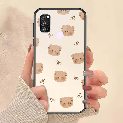 Samsung Galaxy M30s Cover - ONation Bow Series - HQ Ultra Shine Premium Infinity Glass Soft Silicon Borders Case