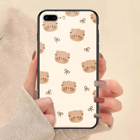 iPhone 8 Plus / 7 Plus - ONation Bow Series - HQ Ultra Shine Premium Infinity Glass Soft Silicon Borders Case