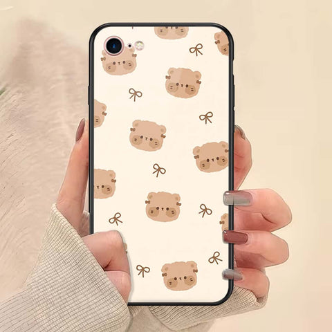 iPhone 8 / 7 - ONation Bow Series - HQ Ultra Shine Premium Infinity Glass Soft Silicon Borders Case