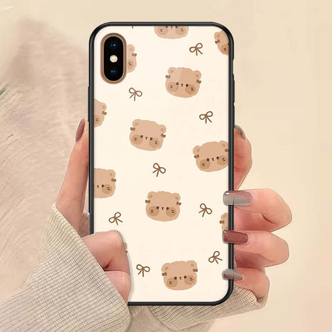 iPhone XS Max - ONation Bow Series - HQ Ultra Shine Premium Infinity Glass Soft Silicon Borders Case