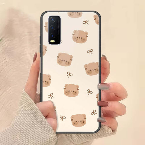 Vivo Y20i Cover - ONation Bow Series - HQ Ultra Shine Premium Infinity Glass Soft Silicon Borders Case