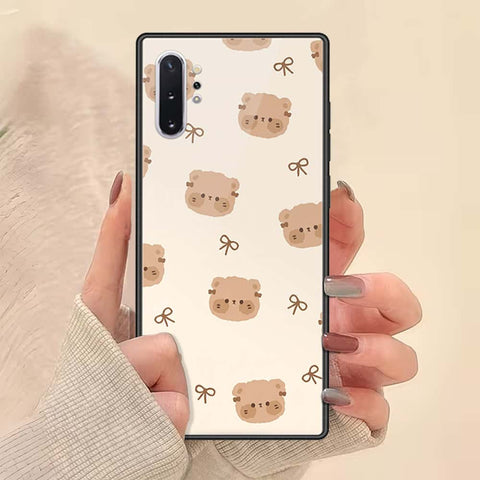 Samsung Galaxy Note 10 Plus Cover - ONation Bow Series - HQ Ultra Shine Premium Infinity Glass Soft Silicon Borders Case