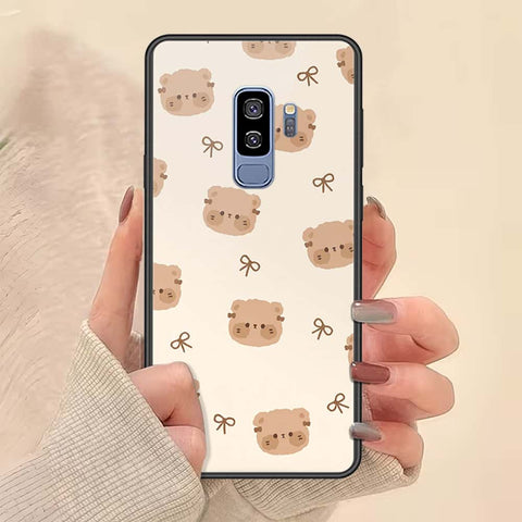 Samsung Galaxy S9 Plus Cover - ONation Bow Series - HQ Ultra Shine Premium Infinity Glass Soft Silicon Borders Case