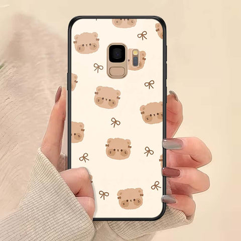 Samsung Galaxy S9 Cover - ONation Bow Series - HQ Ultra Shine Premium Infinity Glass Soft Silicon Borders Case