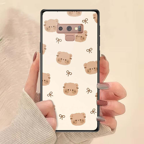 Samsung Galaxy Note 9 Cover - ONation Bow Series - HQ Ultra Shine Premium Infinity Glass Soft Silicon Borders Case