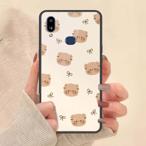 Samsung Galaxy A10s Cover - ONation Bow Series - HQ Ultra Shine Premium Infinity Glass Soft Silicon Borders Case