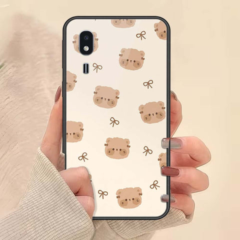 Samsung Galaxy A2 Core Cover - ONation Bow Series - HQ Ultra Shine Premium Infinity Glass Soft Silicon Borders Case