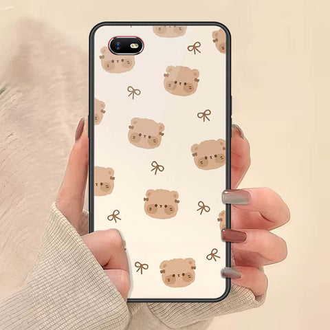 Oppo A1k Cover - ONation Bow Series - HQ Ultra Shine Premium Infinity Glass Soft Silicon Borders Case