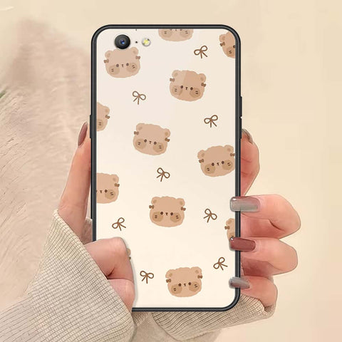 Oppo A39 Cover - ONation Bow Series - HQ Ultra Shine Premium Infinity Glass Soft Silicon Borders Case