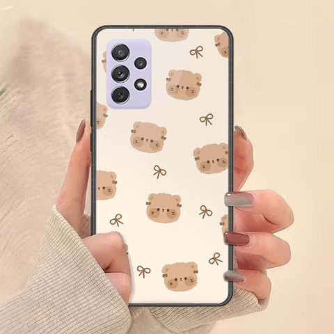 Samsung Galaxy A72 Cover - ONation Bow Series - HQ Ultra Shine Premium Infinity Glass Soft Silicon Borders Case