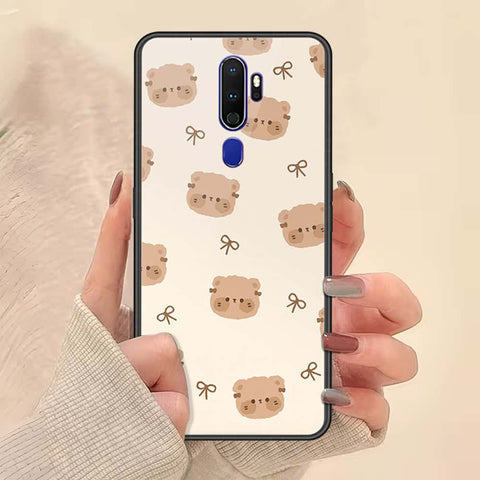 Oppo A5 2020 Cover - ONation Bow Series - HQ Ultra Shine Premium Infinity Glass Soft Silicon Borders Case