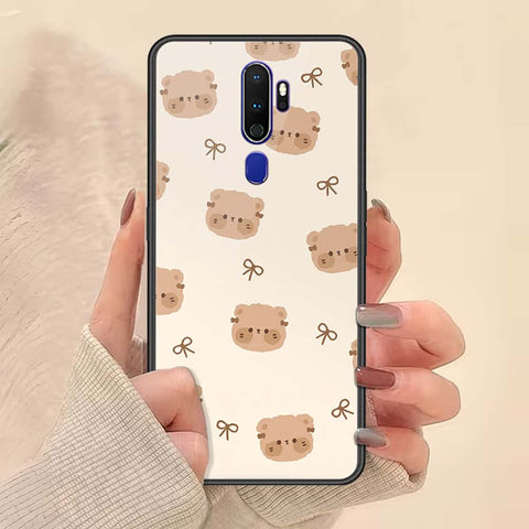 Oppo A9 2020 Cover - ONation Bow Series - HQ Ultra Shine Premium Infinity Glass Soft Silicon Borders Case