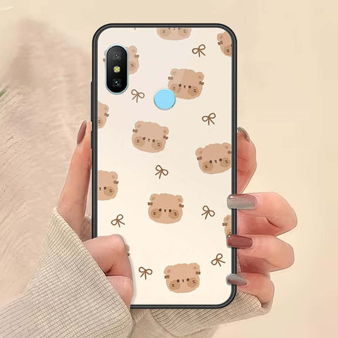 Xiaomi Mi A2 Cover - ONation Bow Series - HQ Ultra Shine Premium Infinity Glass Soft Silicon Borders Case