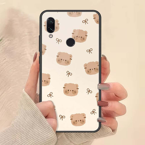 Xiaomi Redmi Note 7 Cover - ONation Bow Series - HQ Ultra Shine Premium Infinity Glass Soft Silicon Borders Case
