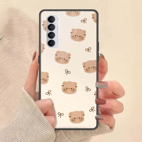 Oppo Reno 4 Pro Cover - ONation Bow Series - HQ Ultra Shine Premium Infinity Glass Soft Silicon Borders Case