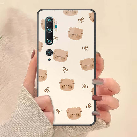 Xiaomi Mi CC9 Pro Cover - ONation Bow Series - HQ Ultra Shine Premium Infinity Glass Soft Silicon Borders Case