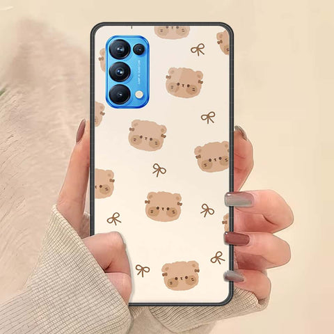 Oppo Reno 5 Pro 5G Cover - ONation Bow Series - HQ Ultra Shine Premium Infinity Glass Soft Silicon Borders Case