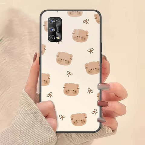 Realme 7 Pro Cover - ONation Bow Series - HQ Ultra Shine Premium Infinity Glass Soft Silicon Borders Case