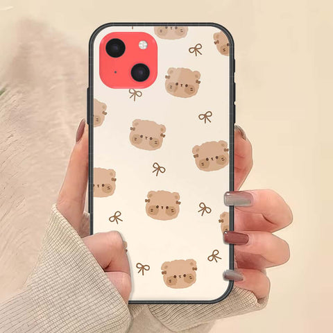 iPhone 13 Mini Cover - ONation Bow Series - HQ Ultra Shine Premium Infinity Glass Soft Silicon Borders Case