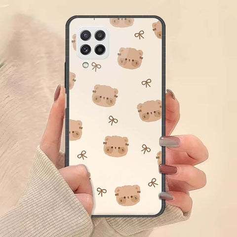 Samsung Galaxy M32 Cover - ONation Bow Series - HQ Ultra Shine Premium Infinity Glass Soft Silicon Borders Case