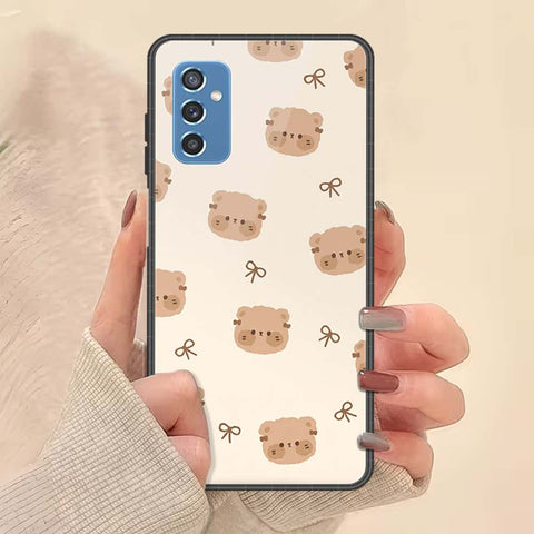 Samsung Galaxy M52 5G Cover - ONation Bow Series - HQ Ultra Shine Premium Infinity Glass Soft Silicon Borders Case
