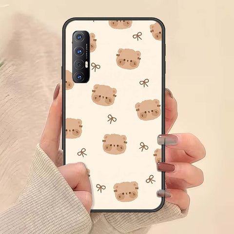 Oppo Reno 3 Pro Cover - ONation Bow Series - HQ Ultra Shine Premium Infinity Glass Soft Silicon Borders Case